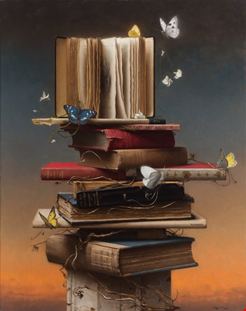 First Place Still Life Category: Books and Butterflies by Steven Levin.
