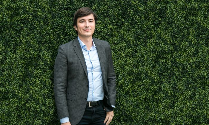 Vlad Tenev, co-founder of the stock trading app Robinhood, at the Hyatt Herald Square in New York on Oct. 13, 2016. (Benjamin Chasteen/Epoch Times)