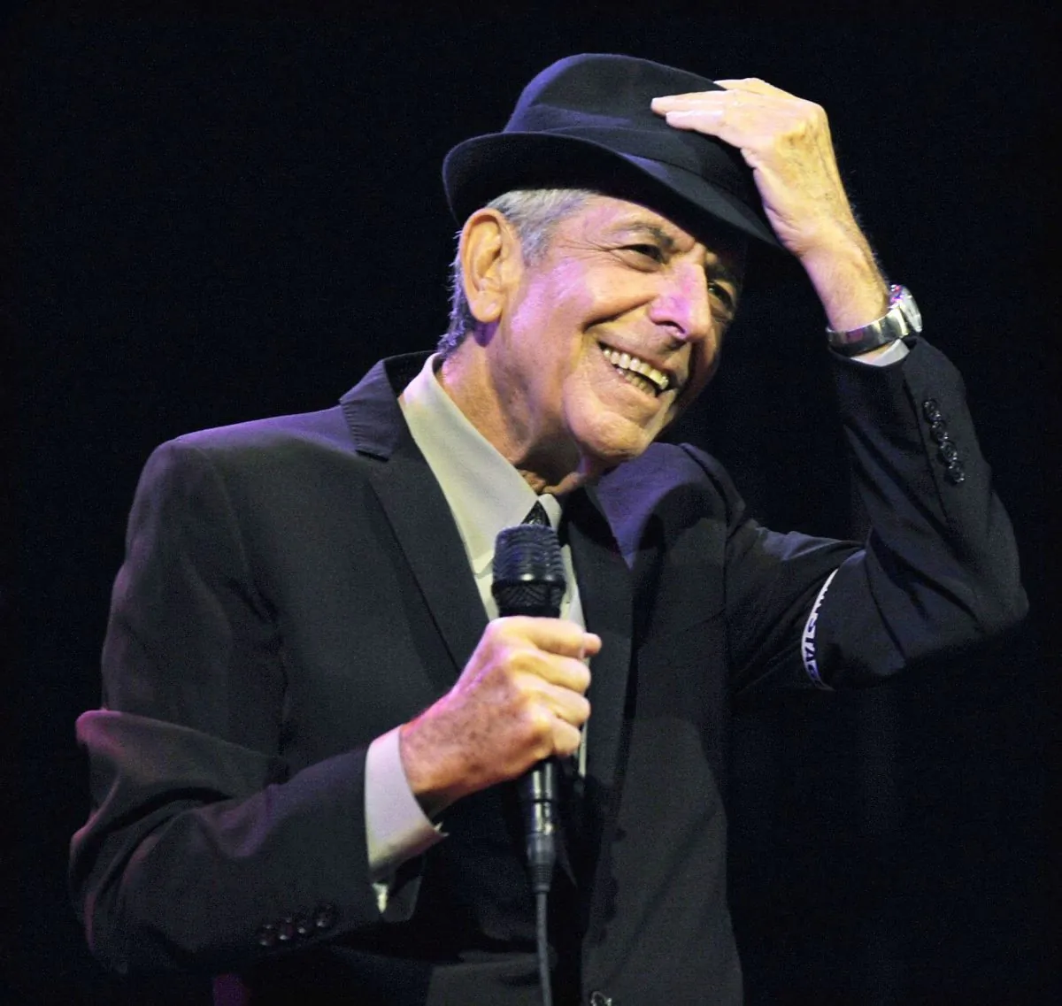 Leonard Cohen performs at the Coachella Valley Music & Arts Festival in Indio, Calif., April 17, 2009. AP Photo/Chris Pizzello, File)