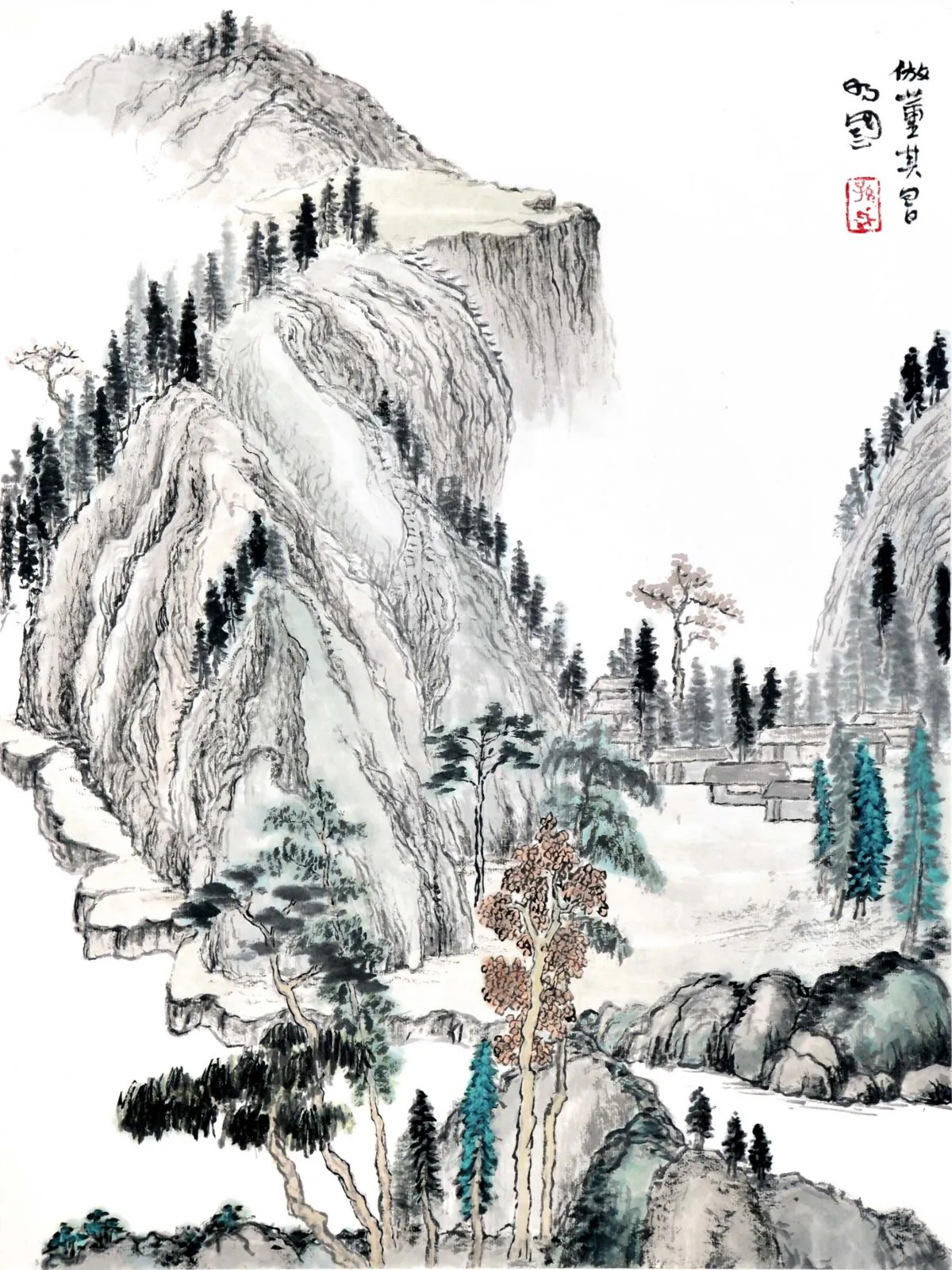 Chinese landscape painting by Sun Mingguo/Epoch Times