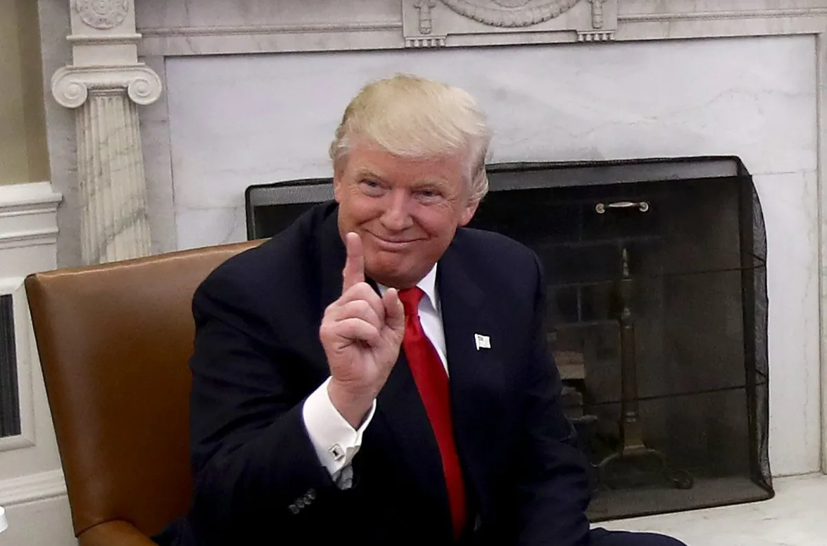 President-elect Donald Trump (L) talks after a meeting with U.S. President Barack Obama (R) in the Oval Office in Washington, DC, on Nov. 10, 2016. (Win McNamee/Getty Images)