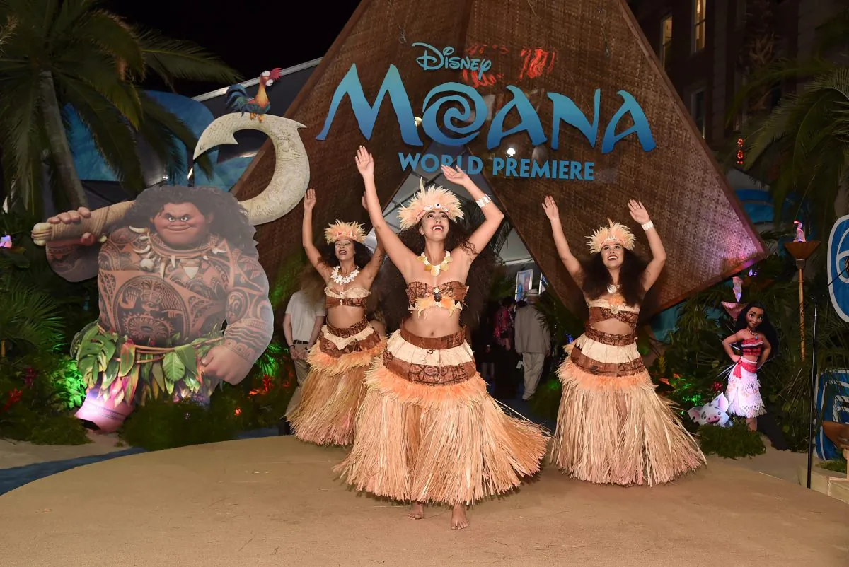 A view of the atmosphere at The World Premiere of Disneys "MOANA" at the El Capitan Theatre in Hollywood, Calif. on Nov. 14. (Photo by Alberto E. Rodriguez/Getty Images for Disney)