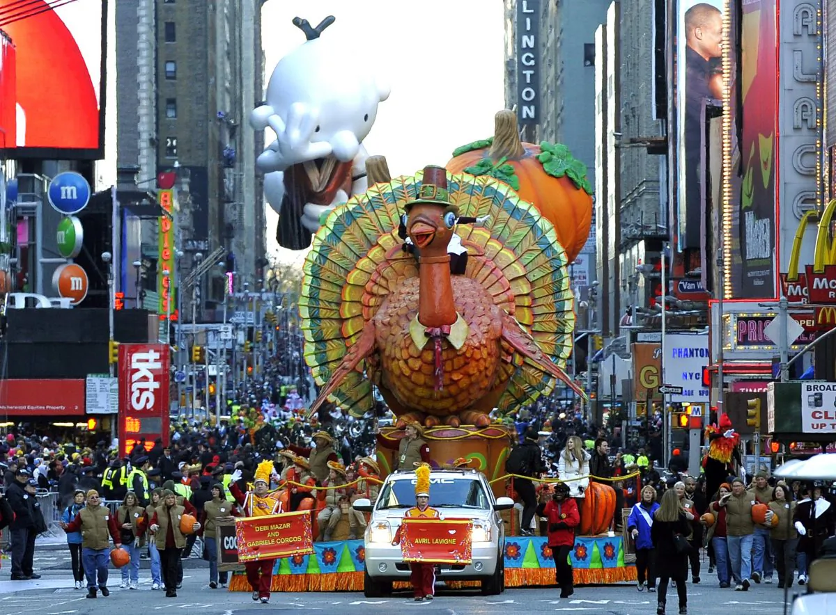 The Thanksgiving Turkey float  during the 85th Macy's Thanksgiving Day Parade in New York, N.Y., on Nov. 24, 2011. (Timothy Clary/AFP/Getty Images)