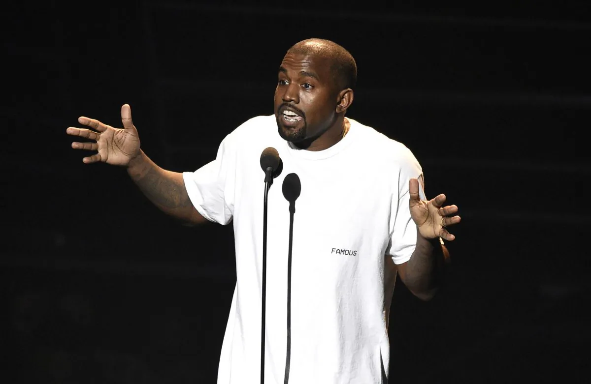 Kanye West appears at the MTV Video Music Awards at Madison Square Garden in New York, in this file photoo. (Photo by Chris Pizzello/Invision/AP)