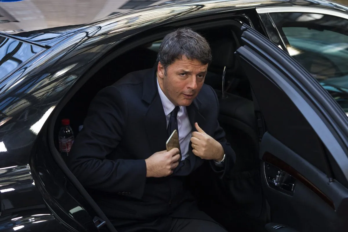 Italian Prime Minister Matteo Renzi arrives at the Council of the European Union on the second day of a two day summit in Brussels on Oct. 21. (Jack Taylor/Getty Images)