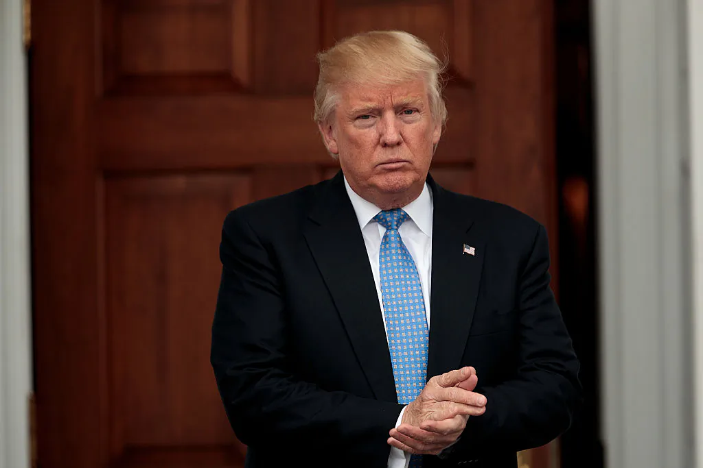 President-elect Donald Trump outside the Trump International Golf Club, in Bedminster Township, NJ., on Nov. 2016. (Drew Angerer/Getty Images)