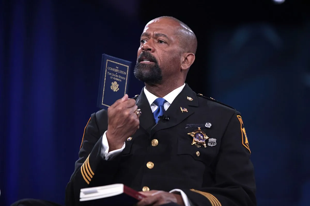 Sheriff David Clarke speaking at the 2016 Conservative Political Action Conference (CPAC) in National Harbor, Maryland. (Creative Commons)