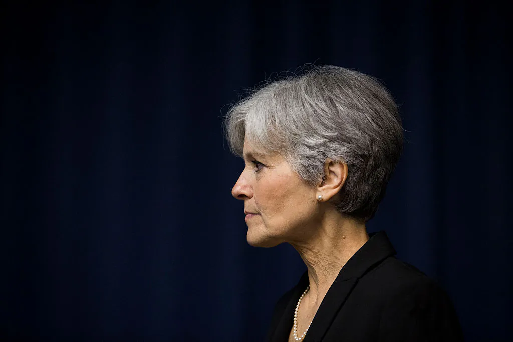 Jill Stein is seen after she announced that she will seek the Green Party's presidential nomination, at the National Press Club  in Washington, DC., on June 23, 2015. (Drew Angerer/Getty Images)