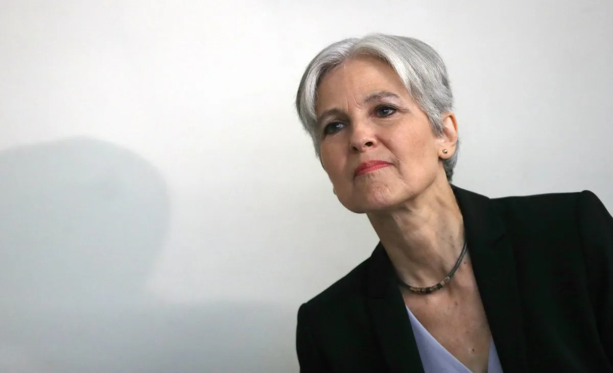 Green Party presidential nominee Jill Stein waits to be introduced prior to a press conference at the National Press Club in Washington, DC. on Aug. 23, 2016. (Win McNamee/Getty Images)