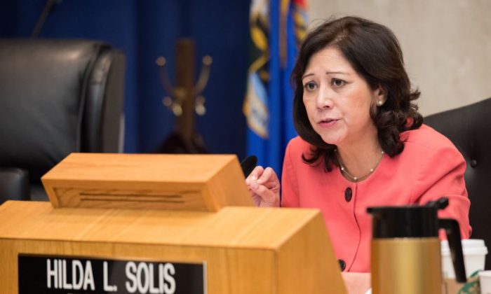 Los Angeles County supervisor Hilda Solis hosted a property   league  Nov. 22 against hatred  crimes and successful  enactment    of migrant  communities (Courtesy of Hilda Solis)