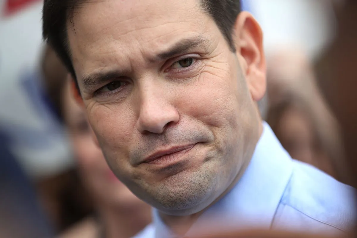Sen. Marco Rubio (R-FL) speaks to the media after casting his general election ballot during early voting in Miami, Florida on Oct. 31, 2016. Rubio slammed President Barack Obama on Nov. 26 for his 'pathetic' statement on the death of Cuban communist dictator Fidel Castro. (Joe Raedle/Getty Images)