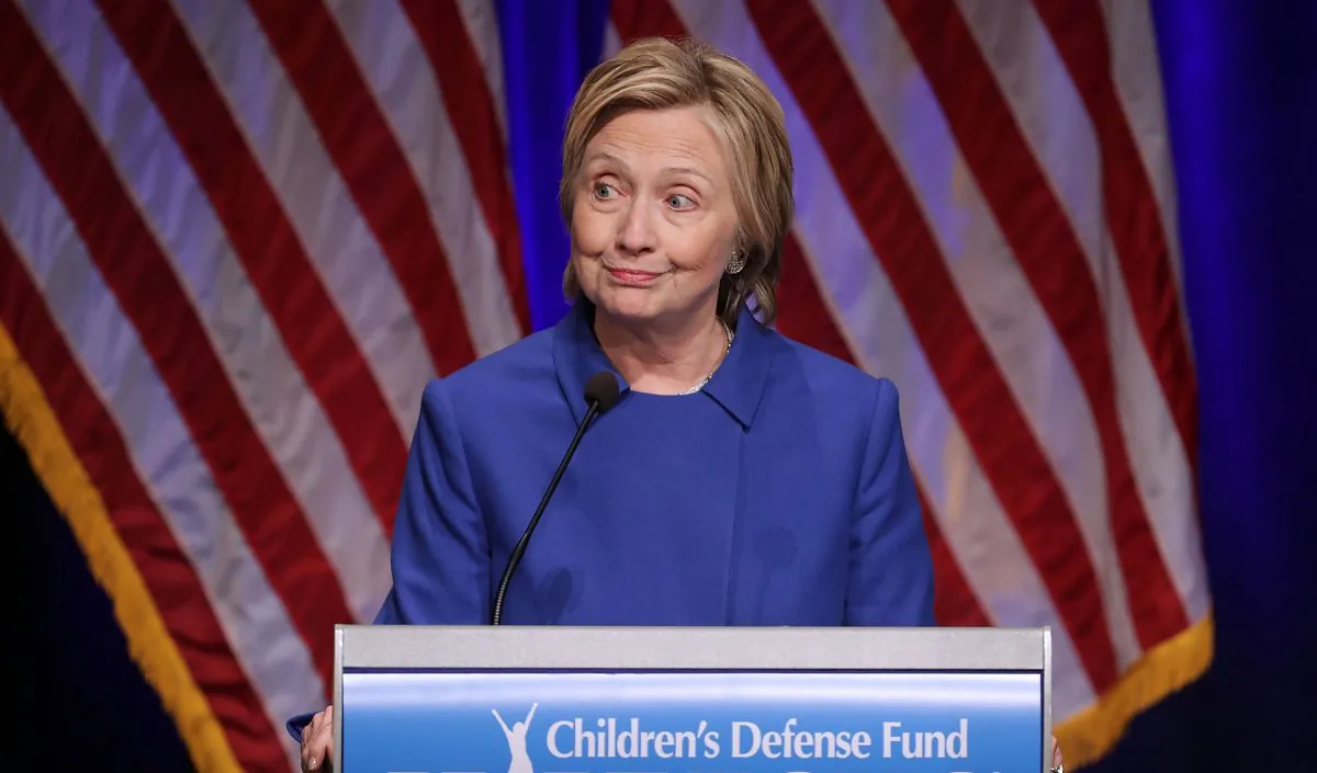 Former Secretary of State and former Democratic Presidential nominee Hillary Clinton delivers remarks while being honored during the Children's Defense Fund's Beat the Odds Celebration at the Newseum in Washington on Nov. 16, 2016.  (Chip Somodevilla/Getty Images)