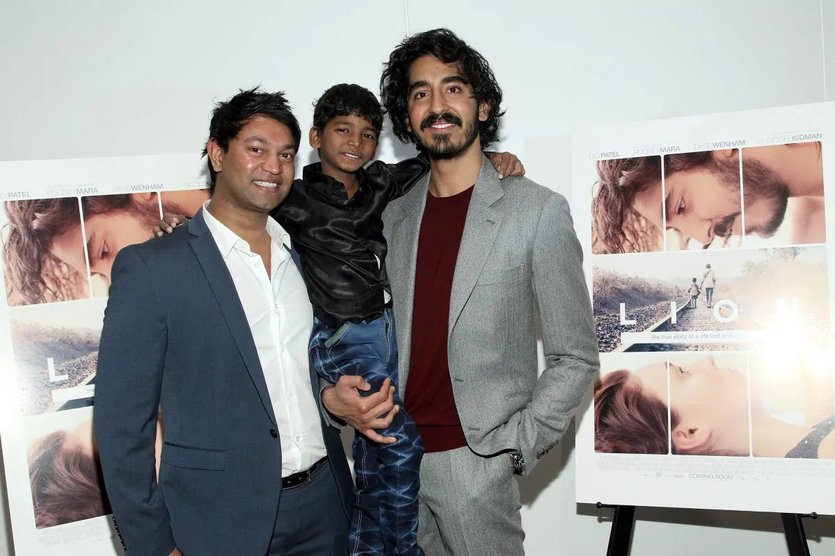 Saroo Brierley, Sunny Pawar and Dev Patel attend the "LION" LA Special Screening in Beverly Hills, Calif. on Nov. 22.  (Photo by Tommaso Boddi/Getty Images for TWC - Dimension Films)