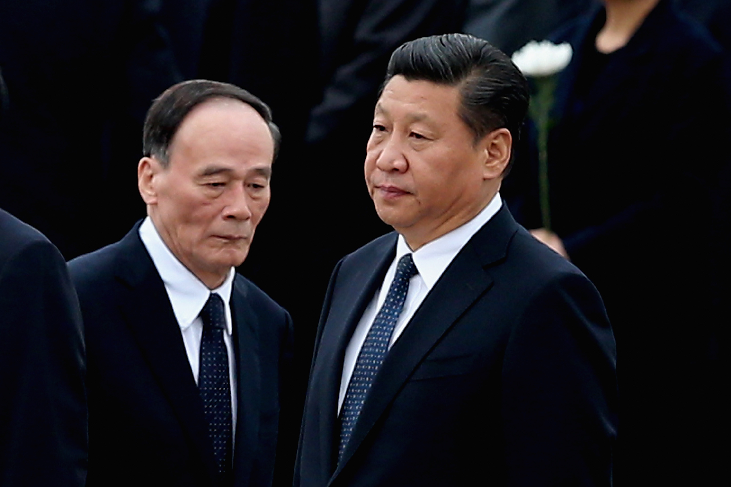 Chinese Leaders Lay Floral Baskets To The Monument To The People's Heroes