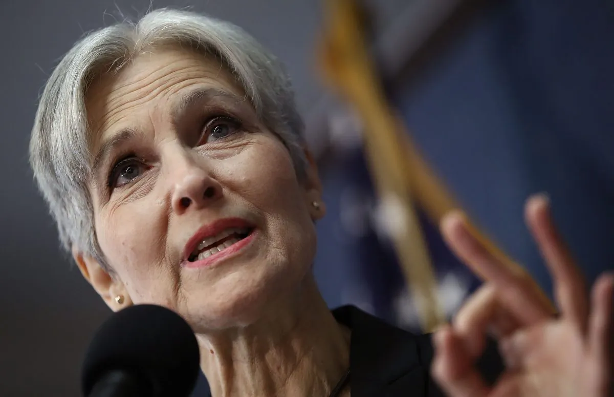 Green Party presidential nominee Jill Stein answers questions during a press conference at the National Press Club in Washington, DC on Aug. 23, 2016. (Win McNamee/Getty Images)