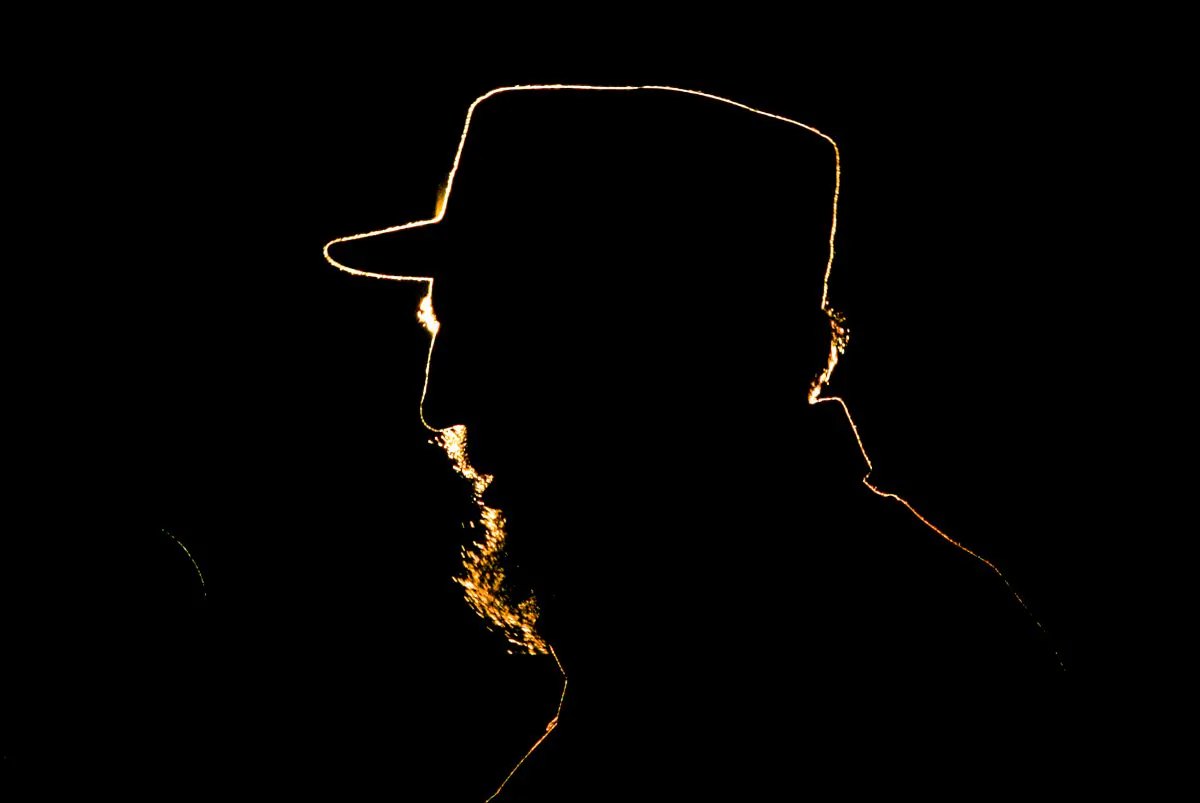 Cuban leader Fidel Castro speaks during a ceremony at the Revolution Plaza in Havana on Feb 3, 2006.(AP Photo/Javier Galeano)