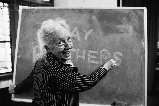 Maggie Kuhn, Founder of Gray Panthers, which fought ageism in society.  (Alain Keler/Sygma/Corbis)