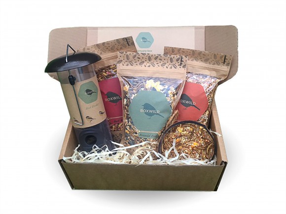 Boxwild's Bird Feeder Gift Box contains the essentials to help you feed your garden birds: three seed blends (Boxwild Blend, Songbird Blend and All Season's Blend) plus a bird feeder along with a fruit feeder and a seed scoop. An ideal gift for a bird lover. £28 inc delivery and a 50p donation is made to wildlife charities with every box sold. boxwild.com