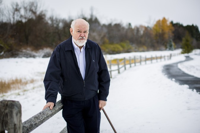 Norman Uphoff, senior adviser for SRI International Network and Resources Center at Cornell University, near his home in Ithaca, N.Y., on Nov. 21. (Samira Bouaou/Epoch Times)