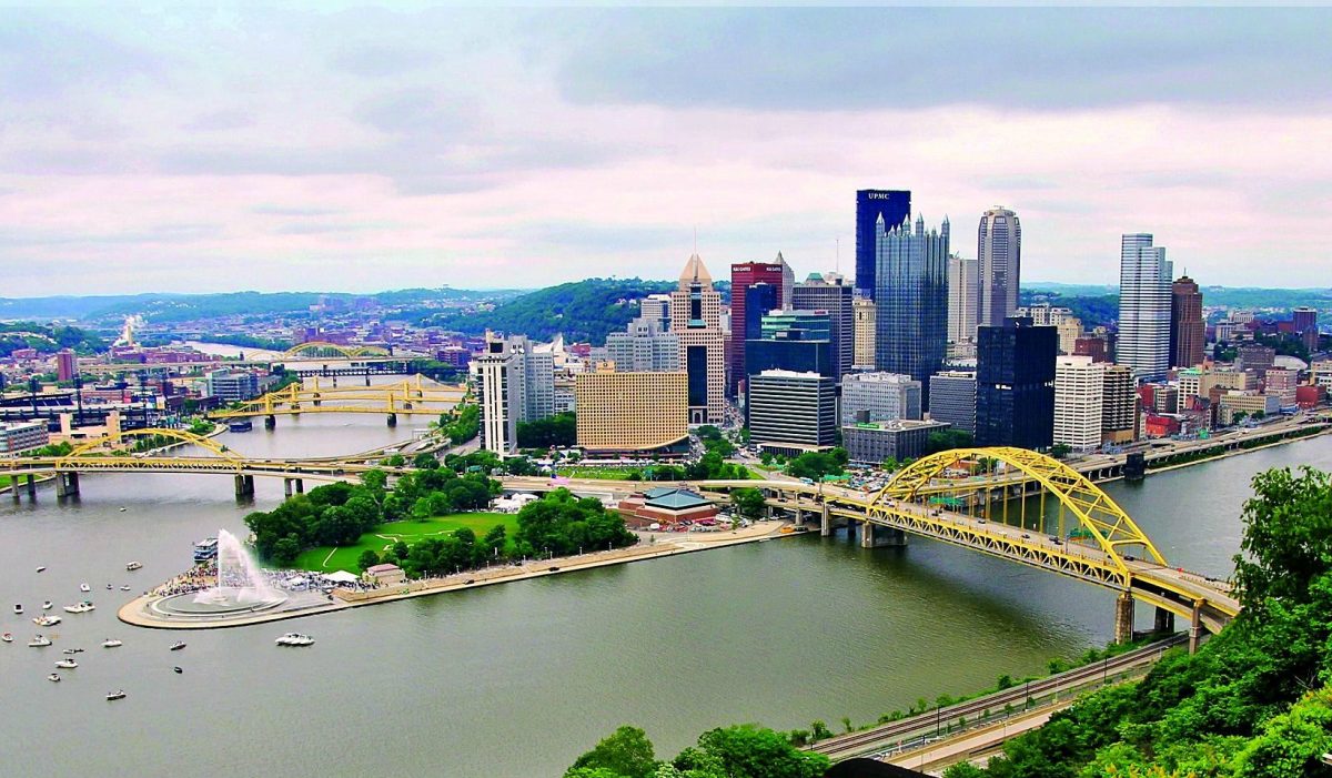 Pittsburgh's skyline and some of the city's many bridges. 