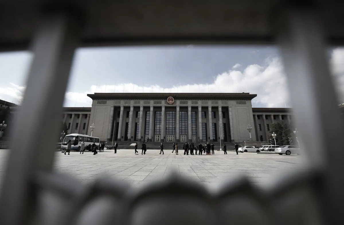 The Great Hall of the People in Beijing, where the Chinese legislature holds its sessions. (Greg Baker/AFP/Getty Images)
