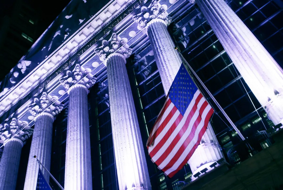 An American flag flies in front of the New York Stock Exchange on Dec. 7, 2016. (Mark Lennihan/AP Photo)