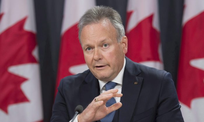 Bank of Canada Governor Stephen Poloz at a press conference following the release of the Monetary Policy Report in Ottawa on Oct. 19, 2016. The Bank of Canada left its overnight target rate at 0.50 percent on Dec. 7, 2016. (The Canadian Press/Adrian Wyld)