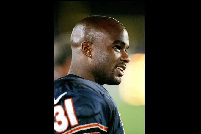 Running back Rashaan Salaam of the Chicago Bears looks on during a pre-season game against the New Orleans Saints at Soldier Field in Chicago, Illinois in this Aug. 22 1997 file photo.