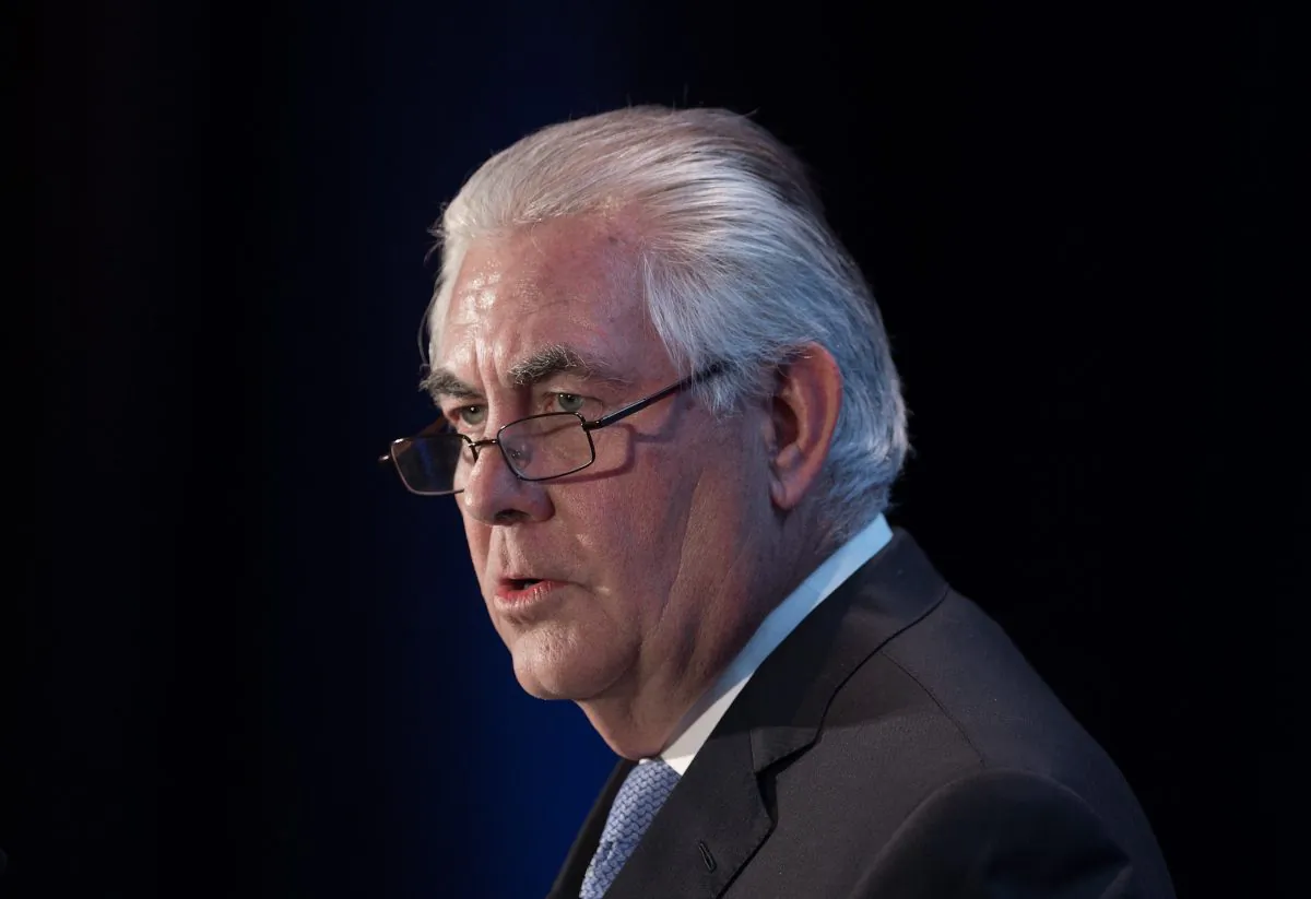 Former Exxon Mobil Chairman and CEO Rex Tillerson. (NICHOLAS KAMM/AFP/Getty Images)