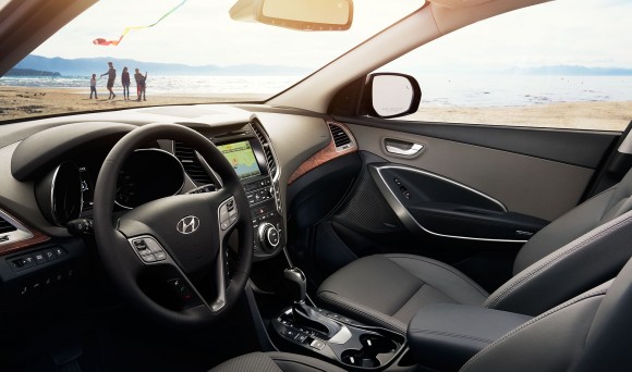 Inside the 2017 Santa Fe. (Courtesy of Hyundai)