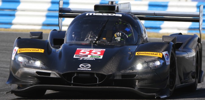 The Mazda, though based on the Riley chassis, has custom bodywork designed in collaboration by Mazda and Riley. it is quite a bit busier than the other DPis or the Riley P2. (Chris Jasurek/Epoch Times)