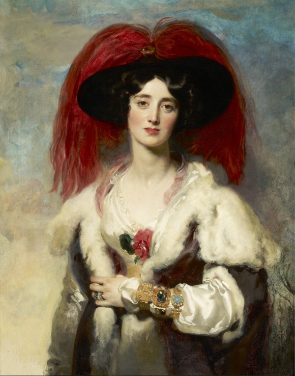 "Julia, Lady Peel," 1827, by Sir Thomas Lawrence (1769–1830). Oil on canvas, 35 3/4 by 27 7/8 inches, The Frick Collection (Michael Bodycomb)