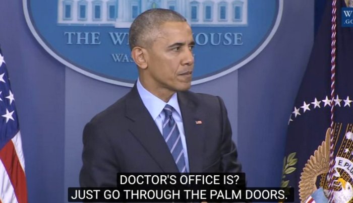 Video Obama Stops Press Conference For Sick Fainting Woman Calls His Doctor The Epoch Times