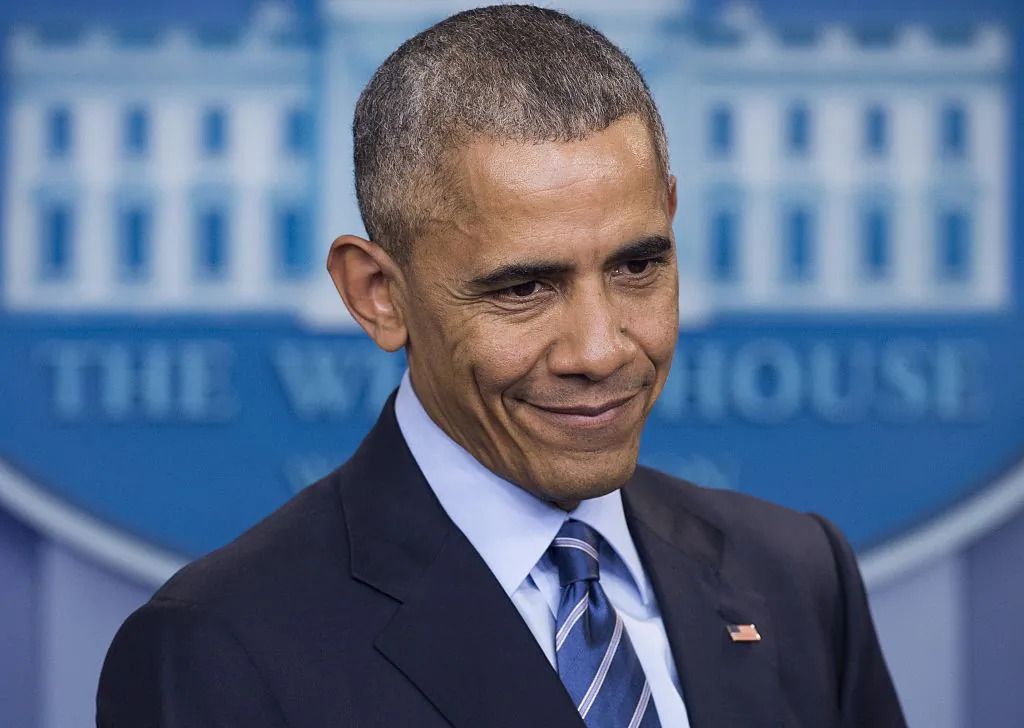 President Barack Obama holds a year-end press conference in the Brady Press Briefing Room of the White House in Washington on Dec. 16, 2016.
(SAUL LOEB/AFP/Getty Images)