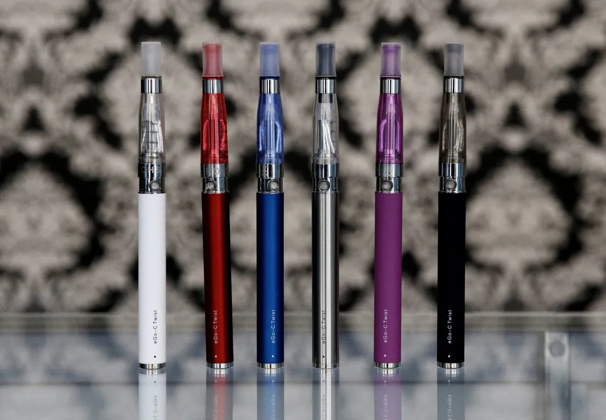 In this file photo, E-cigarettes appear on display at Vape store in Chicago. (Nam Y. Huh/AP Photo)