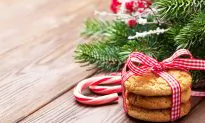 Healthier Candy Cane Cookies