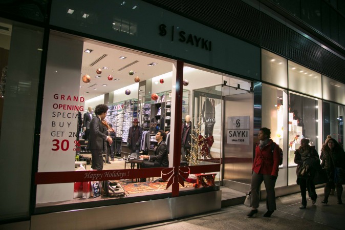 The SAYKI grand opening and holiday cocktail event at their first store in New York on Dec. 15, 2016. (Benjamin Chasteen/Epoch Times)
