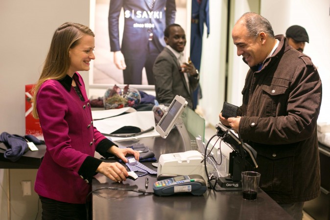 The SAYKI grand opening and holiday cocktail event at their first store in New York on Dec. 15, 2016. (Benjamin Chasteen/Epoch Times)