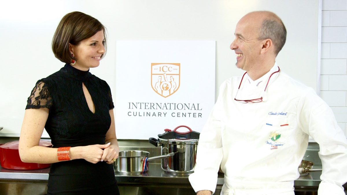 Sibylle Eschapasse and Chef Claude Godard. (Melinda Martinez/Celebrity Taste Makers)