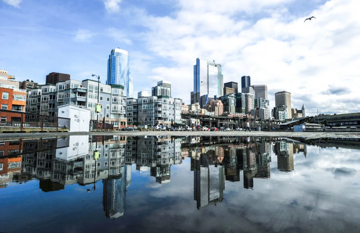 The skyline in Seattle in 2011. Seattle has become an attractive destination for wealthy Chinese in recent years. (MARK RALSTON/AFP/Getty Images)