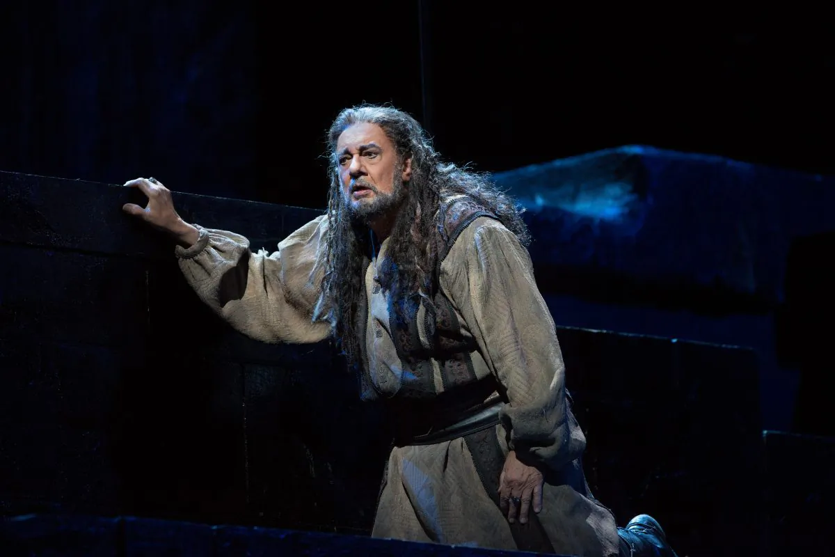 Plácido Domingo in the title role in Verdi's “Nabucco.” (Marty Sohl/Metropolitan Opera)