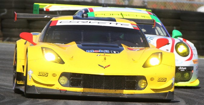 Jan Magnusson in the #3 Corvette Racing C7.R set fastest lap in the GTLM class. (Chris Jasurek/Epoch Times)
