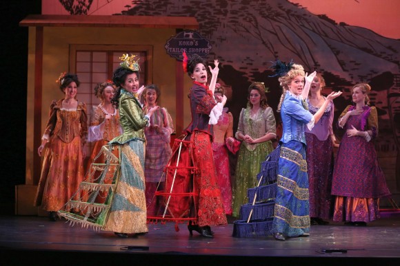 L to R:Quynh-My Luu as Yum-Yum, Jessica Rose Futran as Pitti-Sing, Lauren Frankovich as Peep-Bo. ( Carol Rosegg)