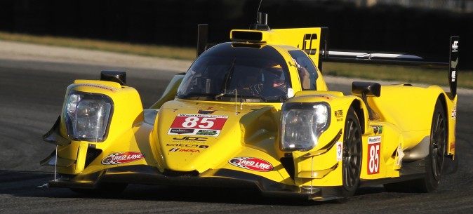 JDC-Miller Motorsports brought this high-visibilty Oreca-Gibson LMP2 to the Roar. (Chris Jasurek/Epoch Times)
