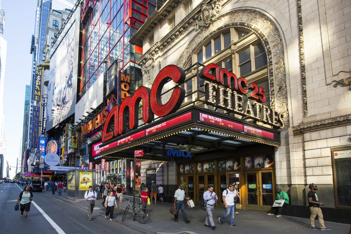 The AMC Empire 25 in New York City, on Aug. 23, 2016. (Samira Bouaou/Epoch Times)