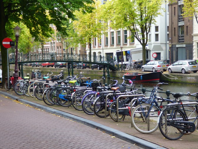 Bicycles are ever-present in Amsterdam. (Manos Angelakis)