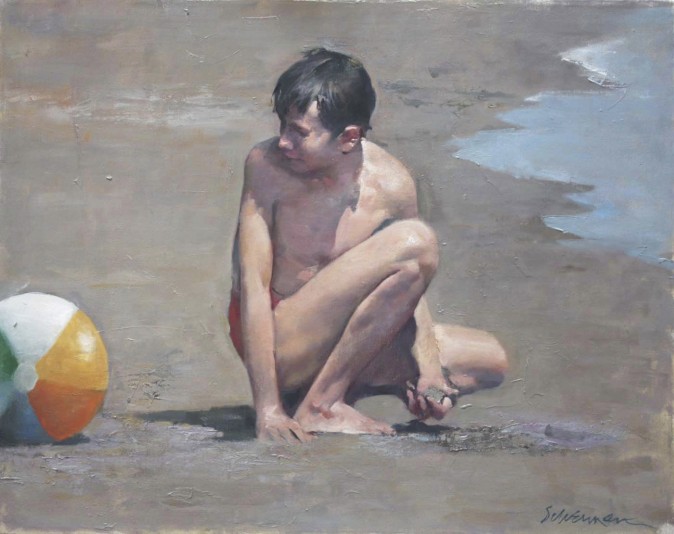"Beach Ball" by Burton Silverman (Courtesy of Burton Silverman)