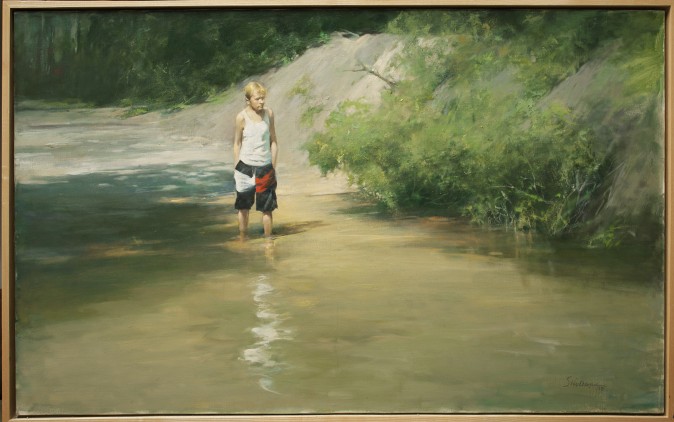 "Alabama Sprint" by Burton Silverman (Courtesy of Burton Silverman)