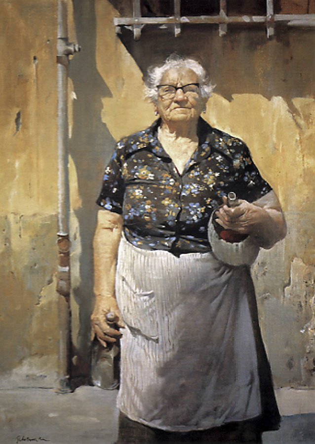 "Signora" by Burton Silverman (Courtesy of Burton Silverman)