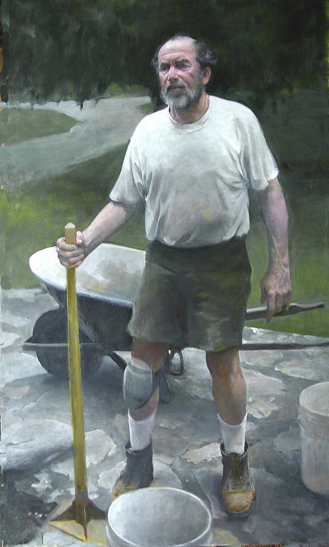 "The Stonemason," by Burton Silverman (Courtesy of Burton Silverman)